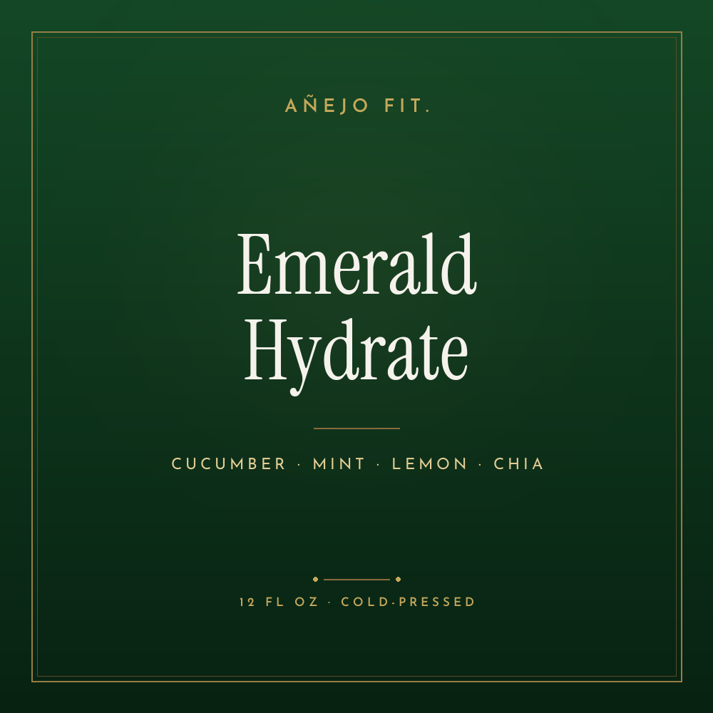 Añejo Fit — Emerald Hydrate (cucumber, mint, lemon, chia)