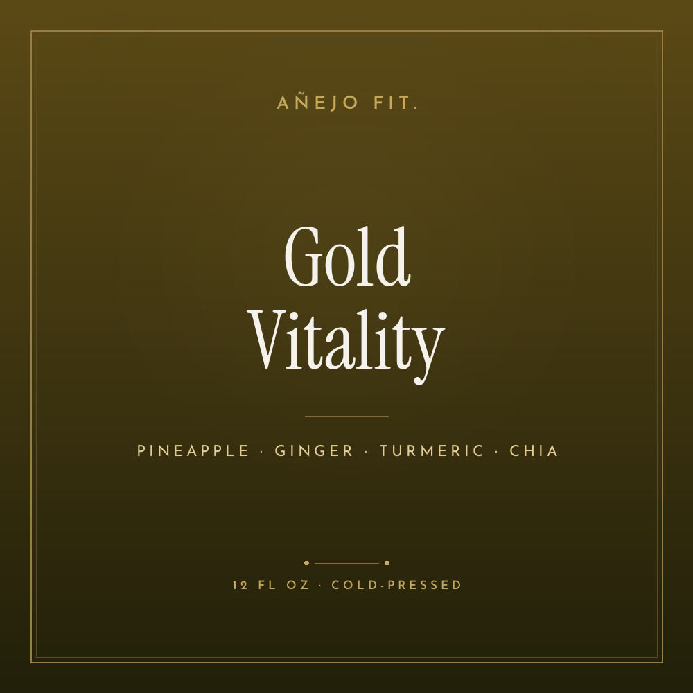 Añejo Fit — Gold Vitality (pineapple, ginger, turmeric, chia)