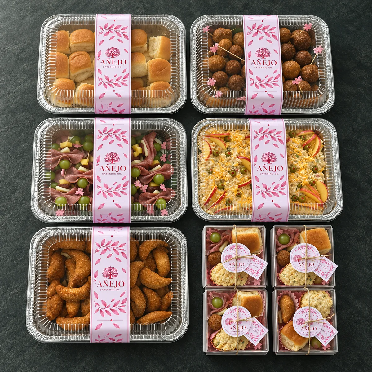 Añejo Cuban catering trays and event food